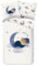 Bettwäsche 220x240cm Mondbär Bettbezug 220x240cm 3 Teilig Cartoon-Tierbär Bettbezug Set Microfaser WendeBettwäsche Bettdeckenbezug mit Reißverschluss und 2 Kissenbezug 80x80cm