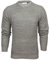 Xact Men's Twist Waffle Knit Crew Neck Jumper (Mid Grey) M