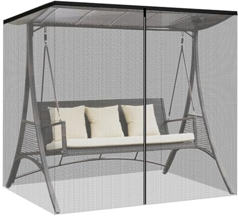 Netz für Terrasse, Insektennetz, Schaukel, Netz für im Freien, Netznetz für Schaukelstuhl mit Reißverschluss, Ersatznetz für Terrasse,
