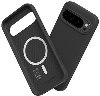 RhinoShield SolidSuit Hülle für MagSafe für Pixel 9 Pro XL | Starker Magnet, Fallschutz nach Militärstandard, klassisches Design, kabelloses Laden, schlankes Profil