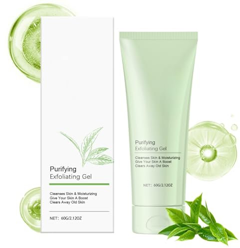 Tea Tree Face Exfoliator Gel, Tea Tree Face Scrub Mild Deep Exfoliating Face Wash, Blackhead Scrub, Tea Tree Purifying Gel Facial Scrub, Soft Your Skin and Remove Dead Skin For Smooth & Radiant
