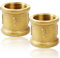 Lot de 2 manchons en laiton, 3/4 IG/IG, double mamelon fileté intérieur 3/4, adaptateur G3/4 en laiton, DN20 pour raccord de tuyau