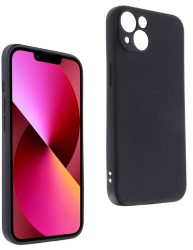 REY Cover in Gel TPU Nera per iPhone 13 6,1, Ultra Sottile 0,33 mm, Morbido Flessibile, Custodia Silicone