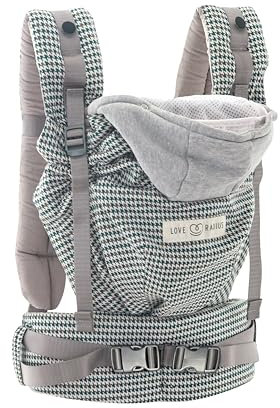 Love Radius Porte-bébé HoodieCarrier 2 - Physiologique, pour nouveau-nés jusqu'à 3 ans, 3 positions ventral, hanche, dorsal (Héritage)