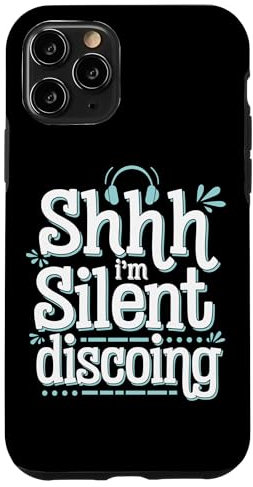 iPhone 11 Pro Silent Disco Party Wireless Headphones Dance Vibes Tee Case