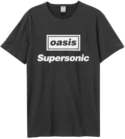 Amplified Unisex Adult Supersonic Oasis T-Shirt (XL) (Charcoal)