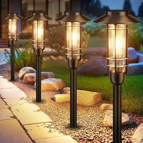RECHOO Solarlampen für Außen Garten (4)