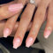 SXVME Light Pink Press on Nails Short Medium Coffin, Pink False Nails Short Ballerina, Glossy Gel Fake Nails Set, Gel Stick on Nail for Women for Daily Wear 24 Pcs