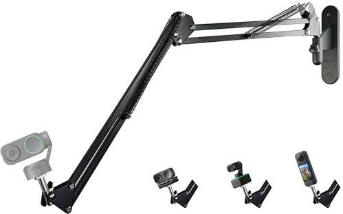 Link-2C Webcam Wandhalterung Ständer kompatibel mit Insta360 Link 2 / Link 2C / Link PTZ 4K Webcams und X4 X3 X2 Action Kameras