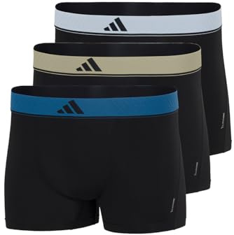 adidas Herren Trunk (3 Pack) - Active Micro Flex Eco - Boxershorts enganliegend - Bequeme Unterwäsche