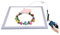 1200LM 15/15in/38x38 Cm LED Fotografia Senza ombre Luce di fondo Pannello lampada dimmerabile for 40cm Studio fotografico Spara tenda Box(1)
