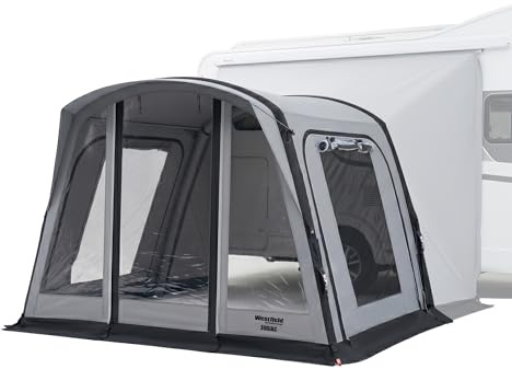 Westfield Outdoors Zodiac, Aufblasbares Vorzelt, 280 x 220 cm Autozelt | Busvorzelt mit Drive-Away-Funktion, 3000 mm Wasserdicht, UV- & windfest, Panoramafenster, Abnehmbare Seitenwände, inkl. Pumpe