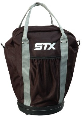 STX Lacrosse Bucket Ball Tasche, Schwarz, 45,7 x 25,4 cm