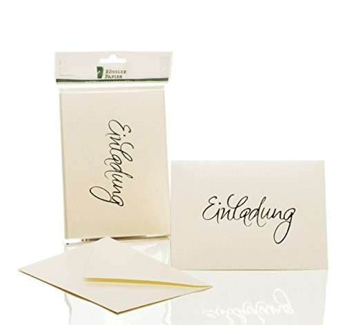 Rössler 1181955303 Kartenpack B6 (120 / 240 x 169 mm), - Einladung - Candle light