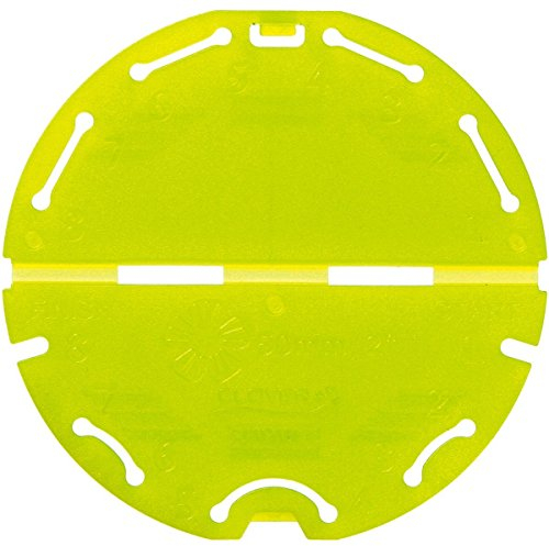 Clover Schablone zum Herstellen von Stoffblüten, Plastic, vert, 0 cm