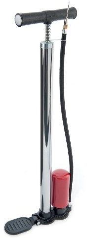 Precision Stirrup Ball Pump - Silver, White