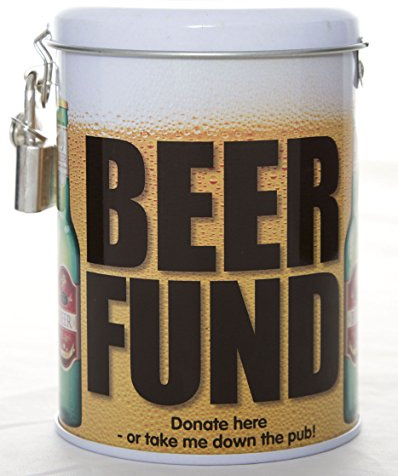 Boxer Gifts Saver Tins, Beer Fund