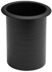 HQ-Power Bassreflexrohr, für Lautsprechergehäuse, mit Schutzgitter, Ø 95 x 113 mm, Kunststoff, Schwarz