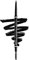 NYX Professional Makeup Micro Brow Pencil, Dual Ended with Mechanical Brow Pencil and Spoolie Brush, Vegan Formula, Shade: Black - 0.003oz/0.09g