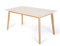expendio hochwertiger Esstisch Viano Color XL 140(180) x80 cm ausziehbar Weiss Buche lackiert Massivholztisch Esszimmertisch Wohnzimmertisch Designertisch