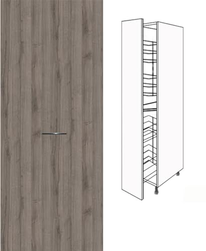 Premium-Ambiente CHH310 Hochschrank Apothekerschrank 154cm hoch Vollauszug Softclosing EURODEKOR®(Breite 50cm, 34 Eiche Sherman)