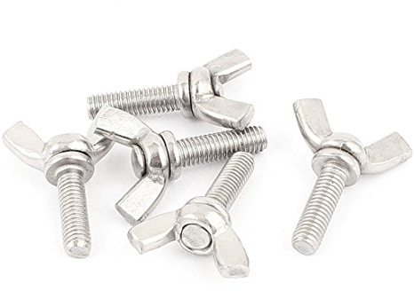 Aexit 5 stücke 304 Edelstahl M5x16mm Flügelschraube Schmetterlingsschrauben Befestigungen (64ecb2bf6d7ece24509d280f84f8afe4)