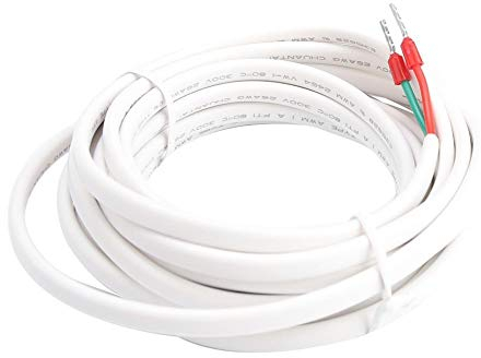 KSTE Cable Termostato, RTD 3 Metros Sonda de Sensor de termostato de Accesorios Caucho para Temperatura Interior, Temperatura Exterior