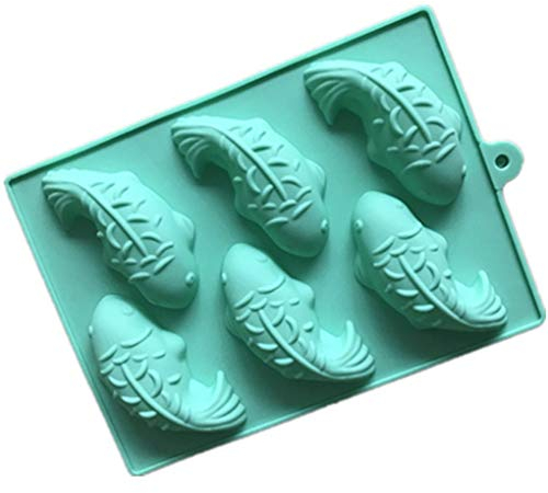 TKQIrene Fisch-Form-Silikon-Kuchen-Form-Praline-Fondant Dekorieren Schokoladenform Kuchenbackform Eiswürfel