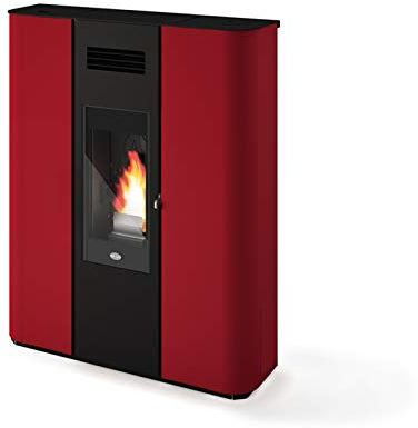 Rebecca Slim Pelletofen Heizleistung 9,5 kW (rot)