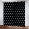ZAHHYG Vorhang Schwarze Glänzende Sterne Samtvorhänge Blickdicht Vorhänge mit Ösen Thermogardine Ösenvorhang Verdunkelungsgardinen für Schlafzimmer Wohnzimmer,1 Paar 2 x 75 x 166 cm