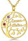 Custom4U Regalo Personalizado Cumpleaños Collar Mujer 4 Nombres Personalizados Regalo Familias Colgante Arbol de Vida Dorado Acero Inoxidable 316L Regalo Madre