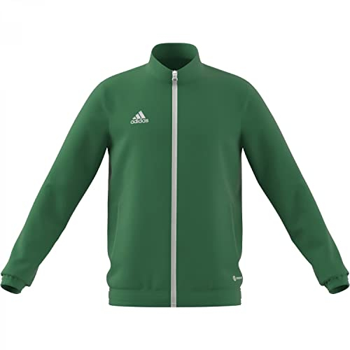 adidas Unisex Kinder Entrada 22 Track Jacket, Team Green/White, 7-8 Years