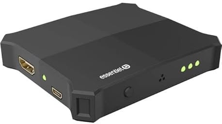 Essentiel b - Switch HDMI 3 Entrée vers 1 Sorties avec Télécommande Splitter HDMI 4K - HDMI Supporte 4K/1080P/3D,PC PS4 PS3 Xbox Lecteur Blu-Ray TV Box HDTV DVD Projecteur