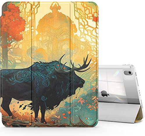 Marasone iPad Air 5./4. Gen Hülle 2022/2020 10.9/11 Zoll - Ai TPU Hartschale Tablet Case Mit Tri-Fold Design, Anti-Fingerprint Feature, Ultradünnes Design