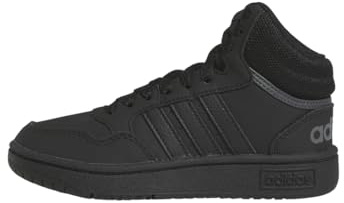 Adidas Unisex Kinder Hoops Mid Shoes, Core Black/Core Black/Grey Six, 39 1/3