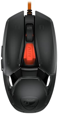 COUGAR GAMING | SOURIS GAMING | SOURIS AIRBLADER TOURNAMENT BLACK - Micro-interrupteurs mécaniques - Système Bounce-On - Patins PTFE - Capteur optique PMW3399 jusqu'à 20000 DPI - Ambidextres