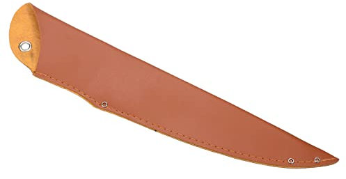 PATIKIL 14 PU Leather Chef Knife Sheath, Knife Cover Sleeves Knives Edge Guard Blade Protector Universal for Home Kitchen, Brown