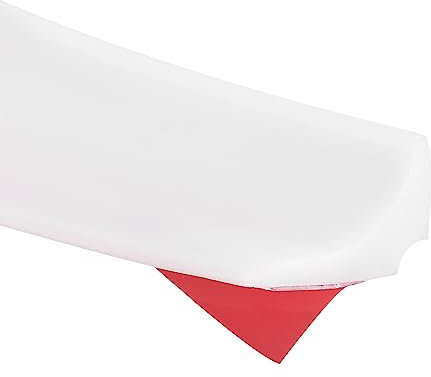 sourcing map Water Barrier for Sink, 67 Inch Water Stopper Shower Barrier Water Blocker Suitable for The Gap Between The Kitchen Countertop Sink and Cooktop, White