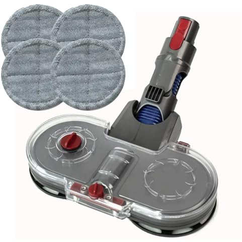 Maxorado kompatibel mit Dyson Wischaufsatz Wischdüse Wischmopp V7 V8 V10 V11 V15 Bodendüse (1 x Düse + 2 Pads) Staubsaugerdüse Bodenwischer 2in1