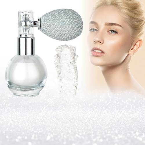 Glitzer Spray, Glitterspray für Face und Body, Glitzer Haarspray, Glitzer Haarspray Make-up, Glitzer-Spray für Haar und Körper, Highlighter Spray Pulver Glitzer-Spray, für Festival, Party, Silber