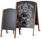 RELAX4LIFE Kreidetafel doppelseitig, Kundenstopper, Werbeaufsteller mit Holzrahmen, Werbetafel, Gehwegaufsteller, 45x41x78 cm, Speisetafel für Restaurants, Bars, Geschäfte, Schwarz