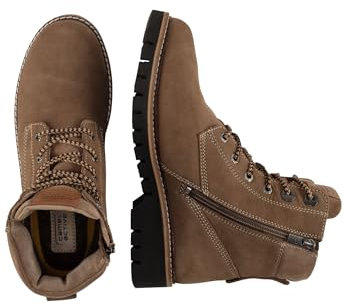 camel active Damen Schnürboot aus Nubuk Rindsleder Braun, womenswear-40