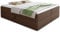 Boxspringbett Base mit 2 Bettkästen - Doppelbett mit Bonell-Matratze und Topper, Polsterbett, Freistehendes Bett, Bettgestell, Schlafzimmer (Braun (Inari 24), 180 x 200 cm)