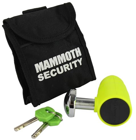 Mammoth Security Motorcycle Disc Lock MDX-12 16mm Thick Heavy Duty Pin - Sold Secure Gold Approved Motorbike Scooter Disclock