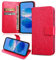 FCAXTIC Hülle für iPhone 6s / iPhone 6 Hülle, Magnet PU Leder Tasche Flip Schutzhülle, Brieftasche Klappbar Hülle für iPhone 6s / iPhone 6, Rot