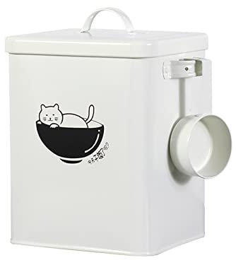 6 Liter Storage Container Box Iron For Container Storage Box For Biscuit Treats Bird Seed With Scoop Supplies For Indoor Cats Litter Box Supplies For Indoor Cats