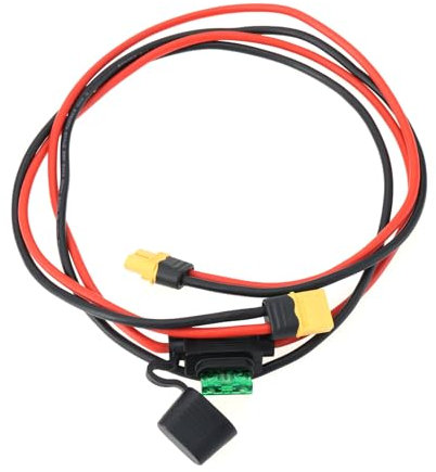 Be In Your Mind 12AWG XT60 Extension Cable XT60 Male to Female Connector Cable with 30A Fuse for Electric Bikes Drone Model Planes Model Cars Lipo Battery Charger, 1M/3.2Ft