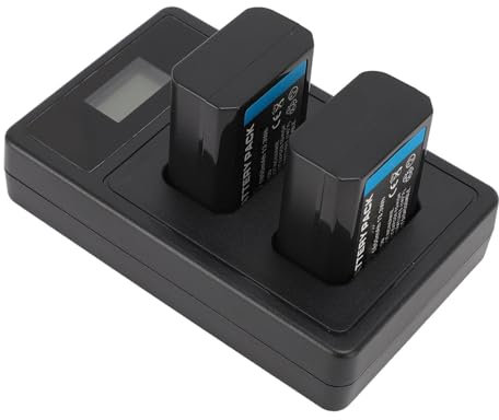 Yunir NP FW50 Camera Battery, 7.2V 1850mAh Lithium Battery, with Dual USB Charging Dock, for ZVE10, ILCE 5000, 6500, 7M2, NEX C3, 5T