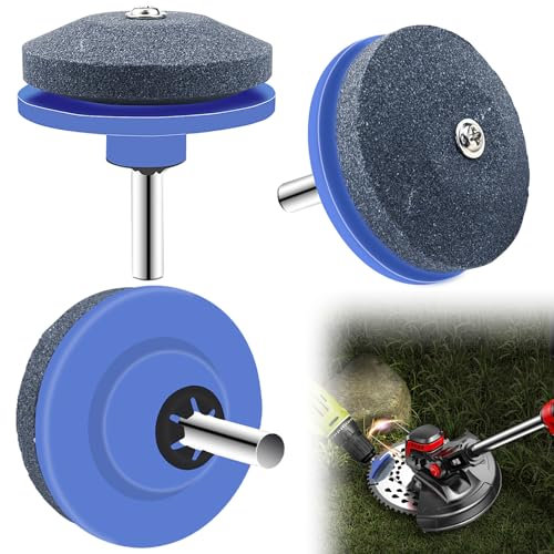 Affilacoltelli per Tosaerba Professionale, 3 Pezzi Affilatrice per Lame del Tosaerba, Affila Lama Tagliaerba, Lawnmower Dull Blade Sharpener Tool per Attrezzi da Giardino