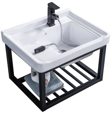 BRCYKRWY Lavabo de Baño Pequeño Lavabo Suspendido Fregadero de Recipiente de Montaje en Pared Fregadero Cocina Esquina Lavamanos Baño Lavabo de Tocador PequeñO Lavabo para BañO Restaurante